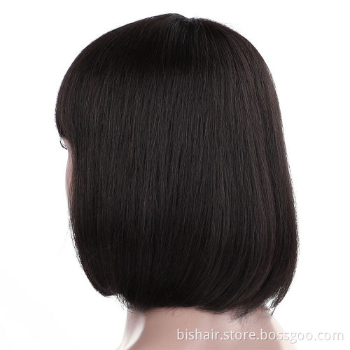Wholesale13x4Tlace Women's Bob Cut Straight Hair Wig Lace Human Hair Pre-pulled With Hair Brazilian Remy Short Bob Closure Black